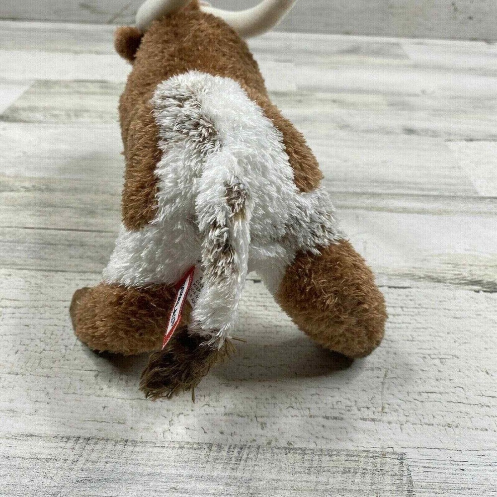 Douglas Cuddle Toy Zeb Longhorn Steer Plush‎ Stuffed Animal Horns 11" Realistic - Picture 5 of 8